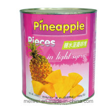 Fruit Canned Pineapple Pieces in Light Syrup